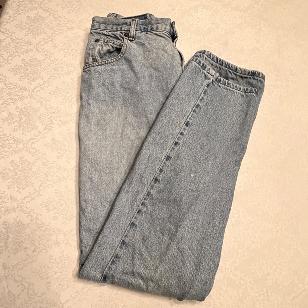 Liz Claiborne Classic Fit Light Wash High Rise Straight Leg Jeans 14L Cotton